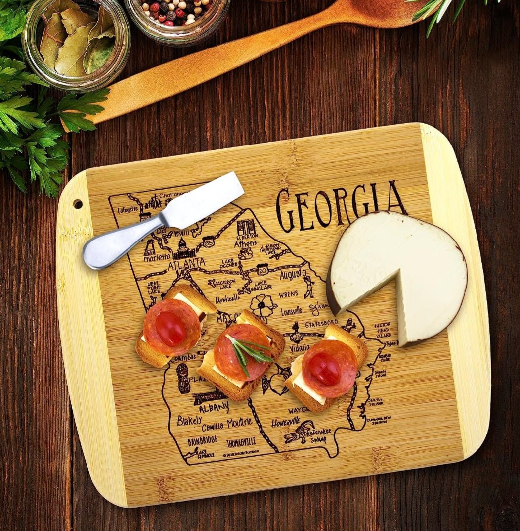 Bamboo Georgia Peach State Cutting Board